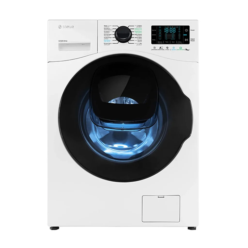 ماشین لباسشویی اسنوا مدل SWM-F92 ظرفیت ۹ کیلوگرم سفید اردیبهشت