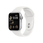 ساعت هوشمند اپل مدل SE 2 Sport Band سایز 40 میلی‌متر بدنه نقره‌ای بند سفید اردیبهشت