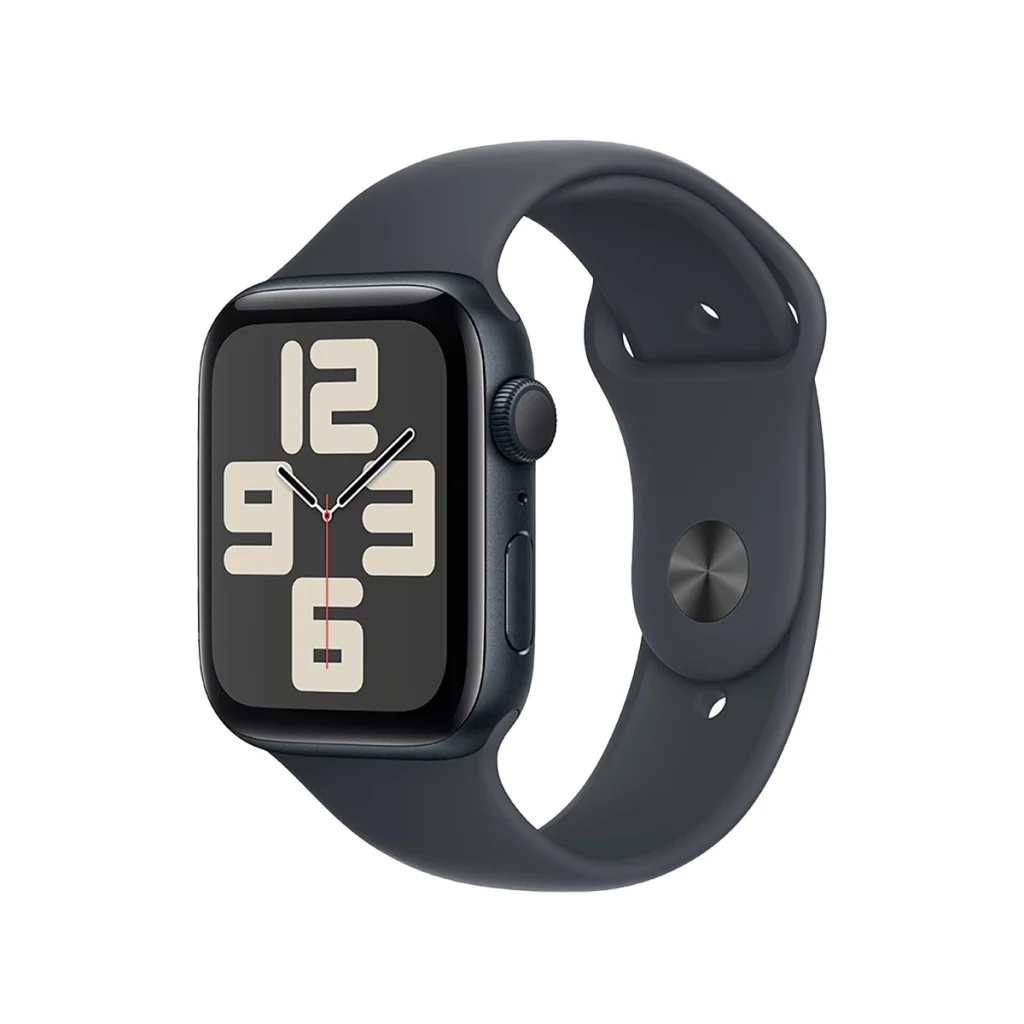 ساعت هوشمند اپل مدل SE 2023 Sport Band سایز 44 میلی‌متر بدنه مشکی بند مشکی اردیبهشت