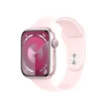 ساعت هوشمند اپل مدل Series 9 Aluminum Case Sport Band سایز 45 میلی‌متر صورتی اردیبهشت