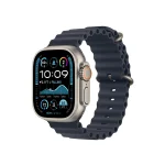 ساعت هوشمند اپل مدل Ultra 2 Ocean Band سایز 49 میلی‌متر بدنه تیتانیوم بند مشکی اردیبهشت
