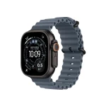 ساعت هوشمند اپل مدل Ultra 3 Ocean Band سایز 49 میلی‌متر بدنه مشکی بند آبی اردیبهشت