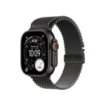 ساعت هوشمند اپل مدل Ultra 3 Titanium Milanese Loop سایز 49 میلی‌متر بدنه مشکی بند مشکی اردیبهشت