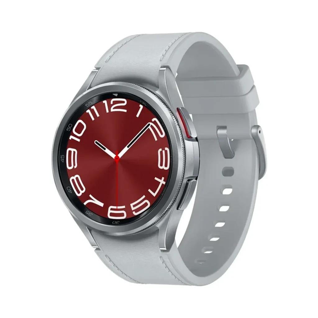 ساعت هوشمند سامسونگ مدل Galaxy Watch 6 Classic سایز ۴۳ میلی‌متر + نقره‌ای + اردیبهشت