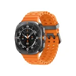 ساعت هوشمند سامسونگ مدل Galaxy Watch Ultra بدنه مشکی بند نارنجی اردیبهشت
