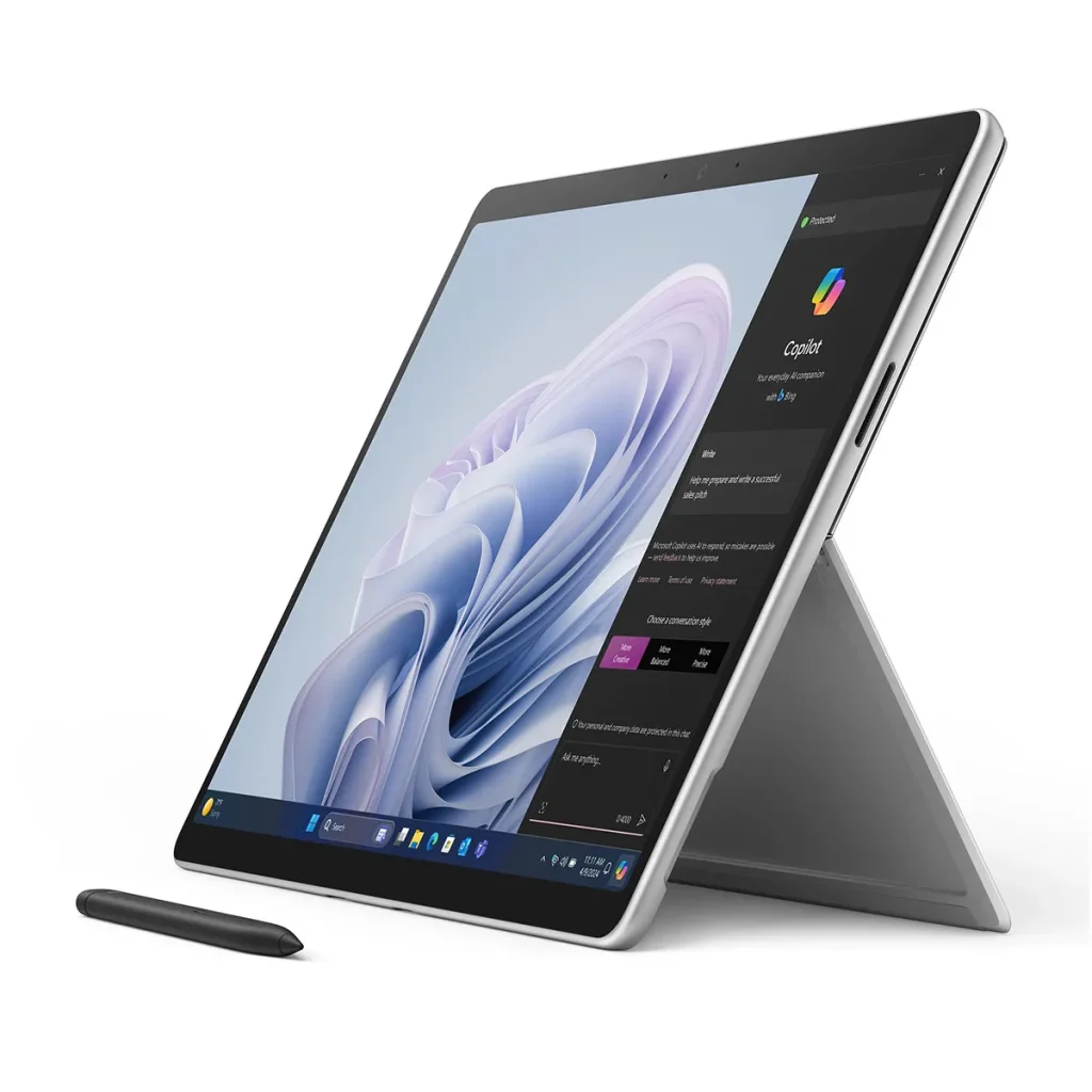 تبلت مایکروسافت مدل Surface Pro 10 Core Ultra 7 165U ظرفیت 1 ترابایت رم 32 گیگابایت نقره ای اردیبهشت