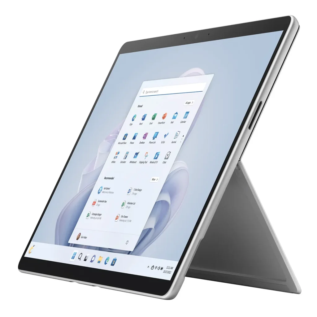 تبلت مایکروسافت مدل Surface Pro 9 Core i7 ظرفیت 1 ترابایت رم 16 گیگابایت پلاتینی اردیبهشت